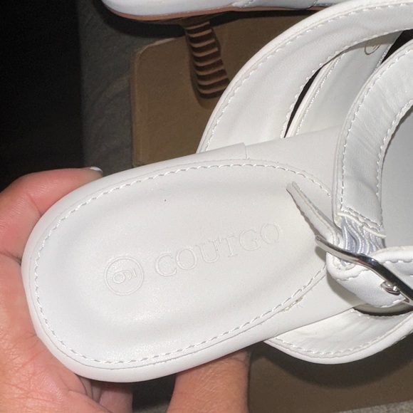Elegant White Women's Sandals - Picture 3 of 7
